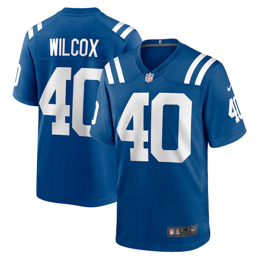 Men Indianapolis Colts #40 Chris Wilcox Nike Royal Game NFL Jersey